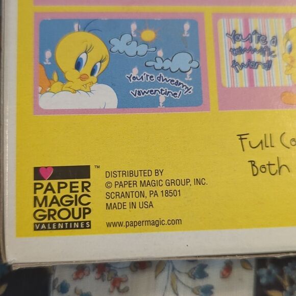 Tweety Bird Warner Brothers vintage Valentine's Day‎ card box set NIP Y2K - Picture 3 of 6